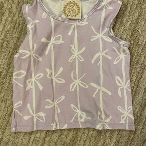 The Beaufort Bonnet Company Lavender Bow Tank Top